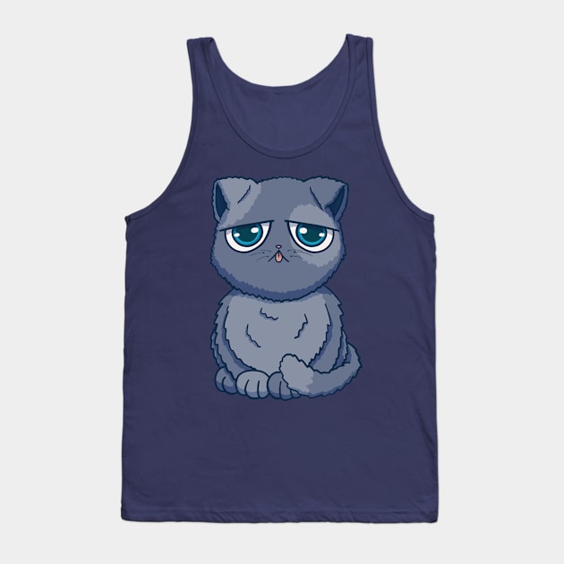 Bored Blep Tank Top by NsCrafting